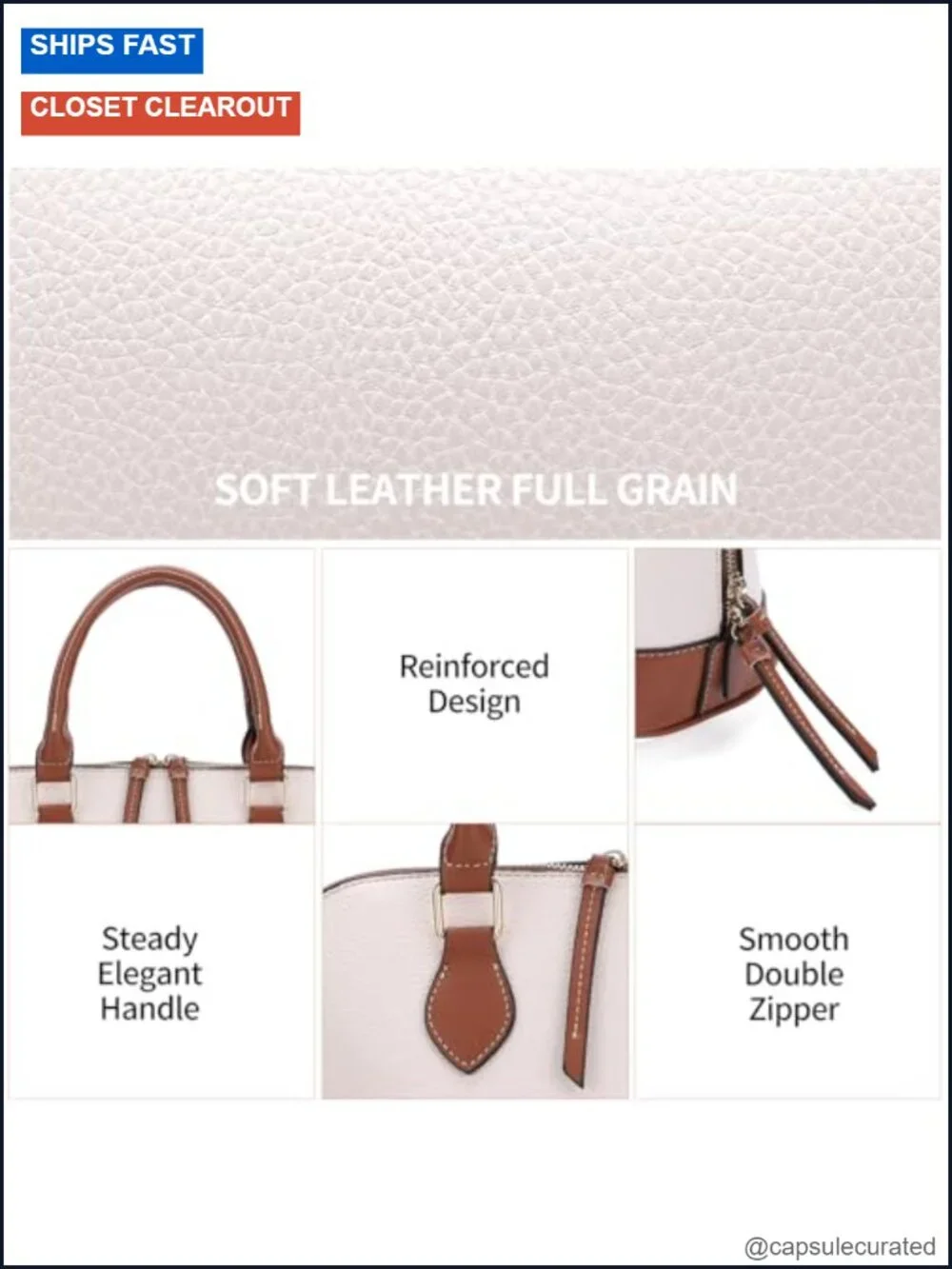 Faux Leather Top Handle Satchel Bag with Detachable Strap Crossbody Tote Purse